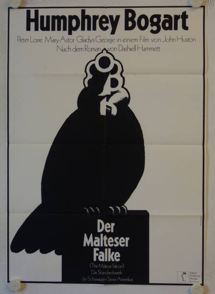 Der Malteser Falke originales deutsches Filmplakat (R60s)